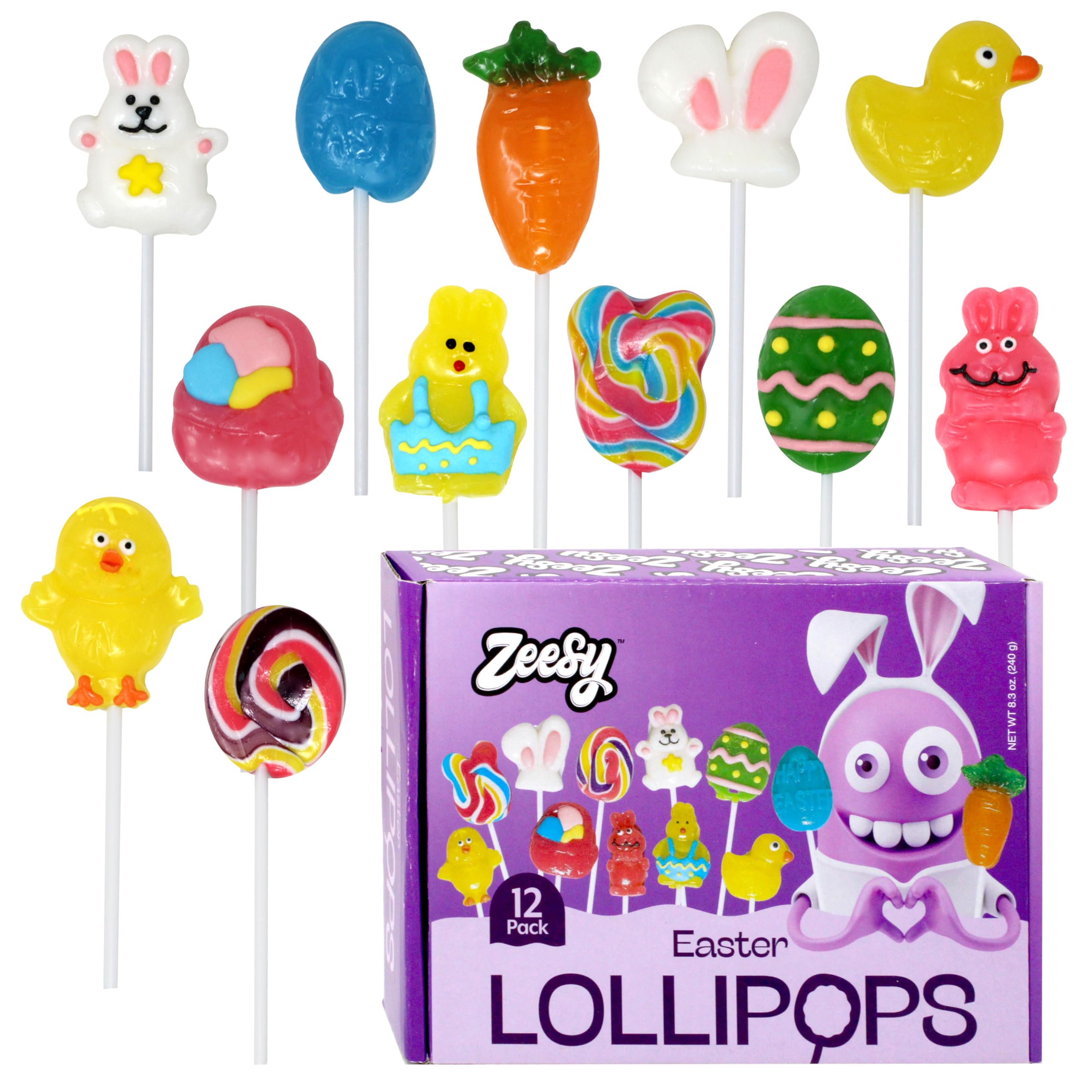 Amazon.com : Easter Lollipops for Kids – 12 Pack – Individually
